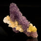 Amethyst Stalactite with Botryoidal Fluorite and Calcite (The High Heel)