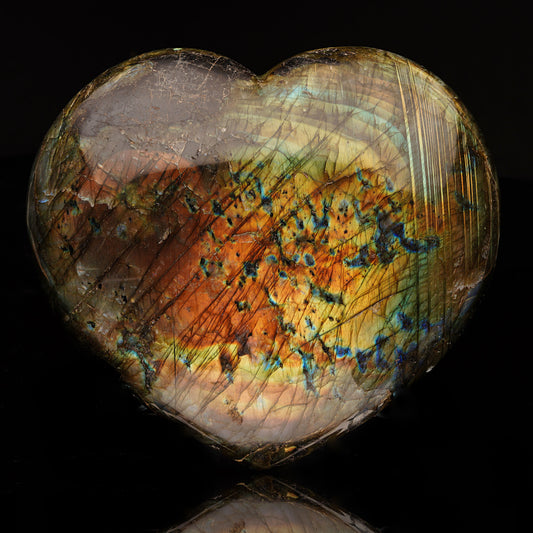Labradorite Heart From Madagascar // 11.5 Lb.