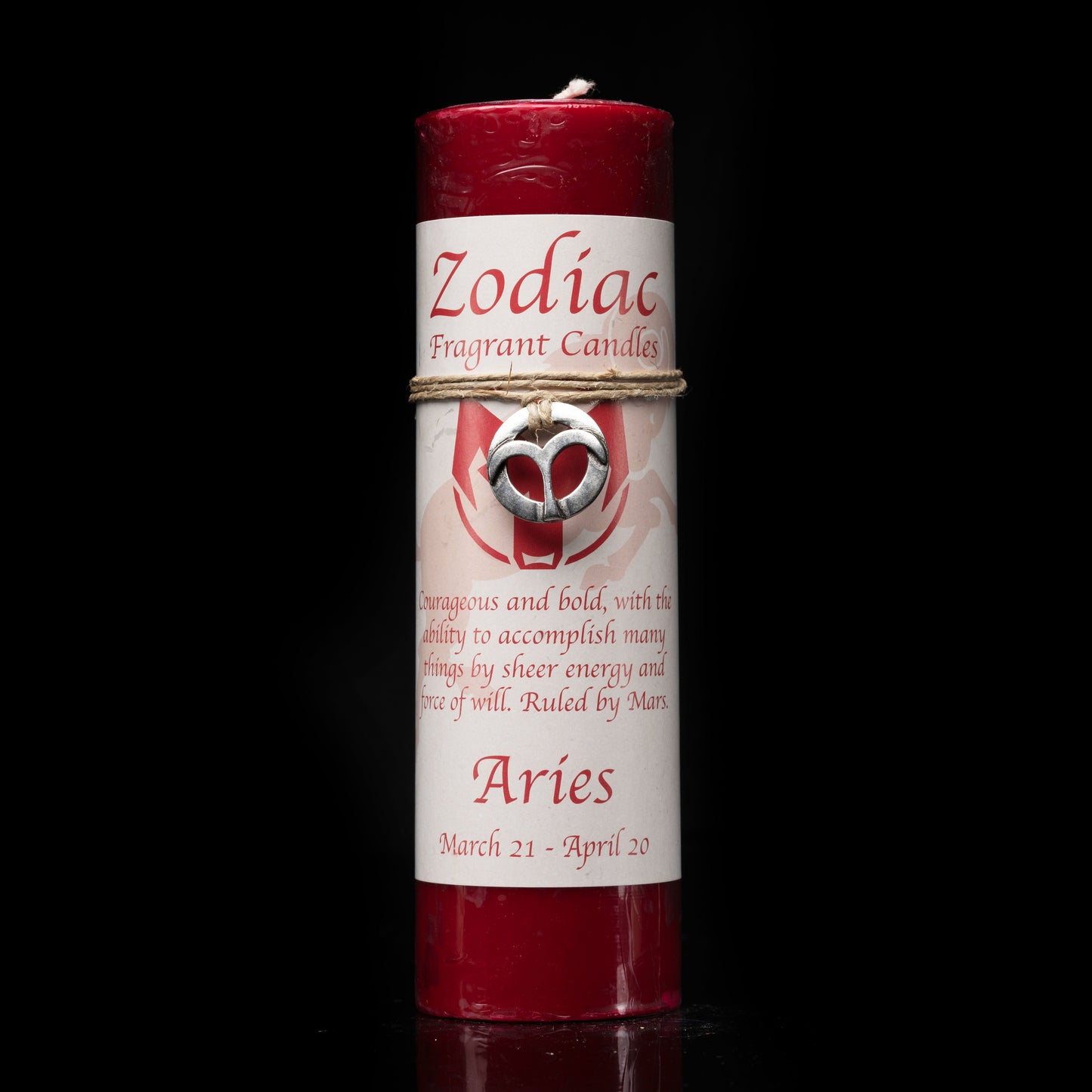 Aries Zodiac Pendant Candle