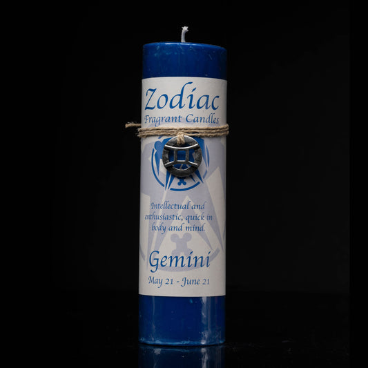 Gemini Zodiac Pendant Candle