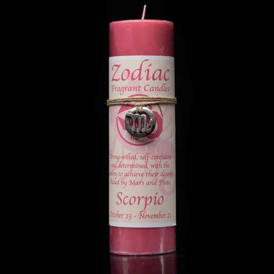 Scorpio Zodiac Pendant Candle