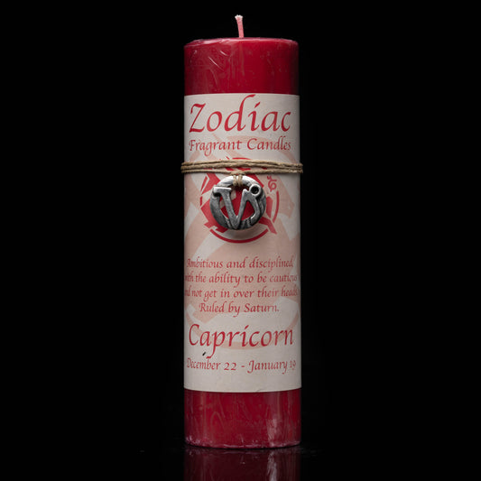 Capricorn Zodiac Pendant Candle