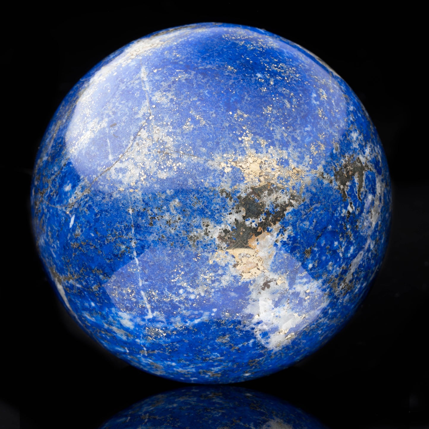 Hand-Carved Lapis Lazuli Sphere // 2.29 Lb.