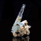 Aquamarine With Schorl and Pyrite on Microcline // 66.3 Grams