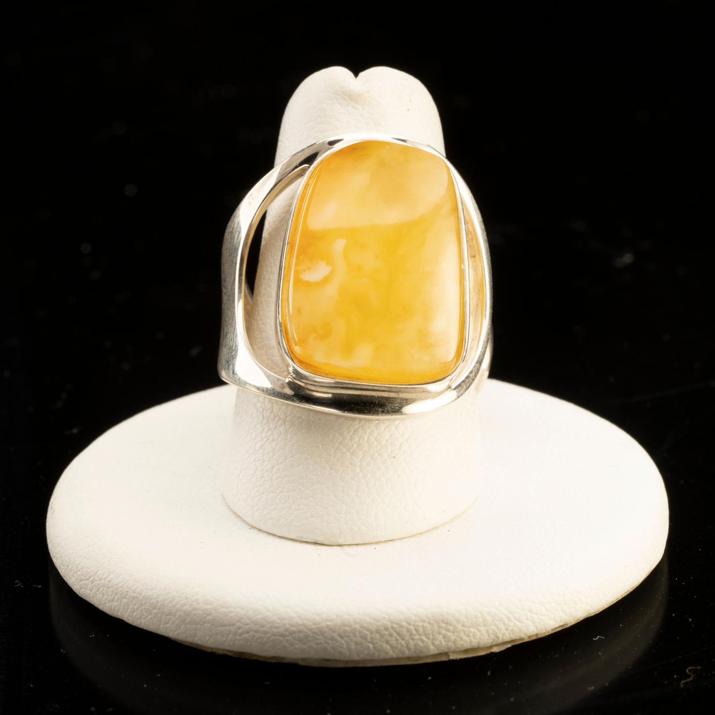 Minimalist Amber Ring