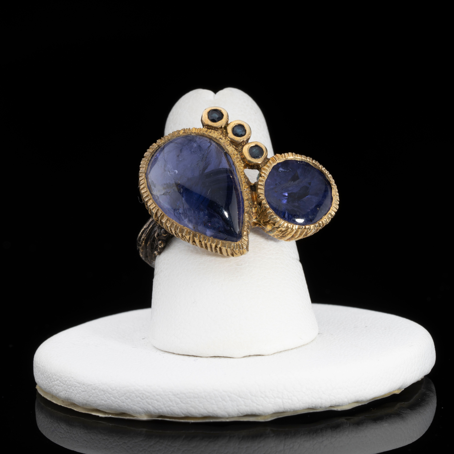 Tanzanite and Sapphire Ring