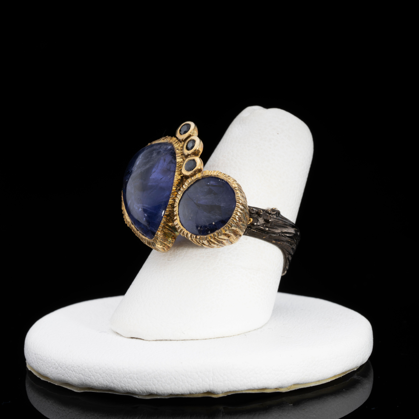 Tanzanite and Sapphire Ring